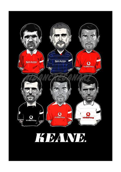 KEANE UTD (LTD EDITION PRINT)