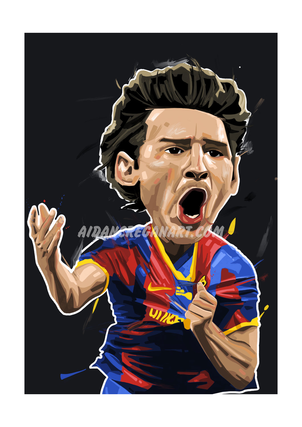 MESSI BARCA (LTD EDITION PRINT)