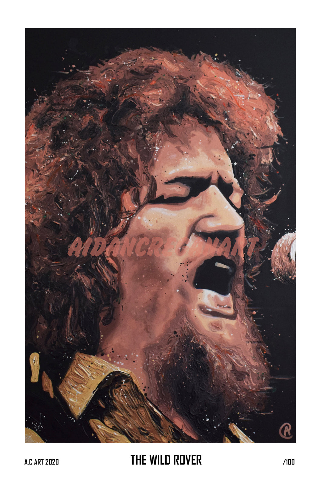 LUKE KELLY THE WILD ROVER (LTD EDITION PRINT)